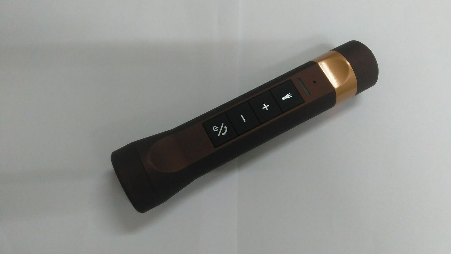 Bluetooth sykkelhøyttaler med lommelykt