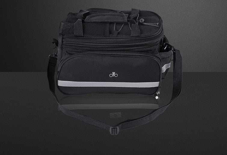 Praktisk og romslig kamelformet sykkelveske