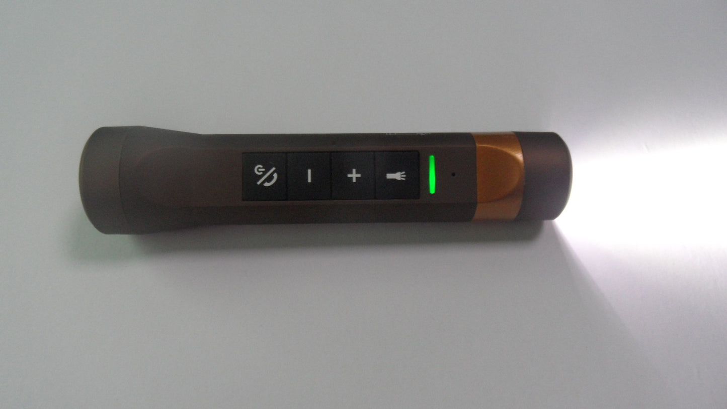 Bluetooth sykkelhøyttaler med lommelykt