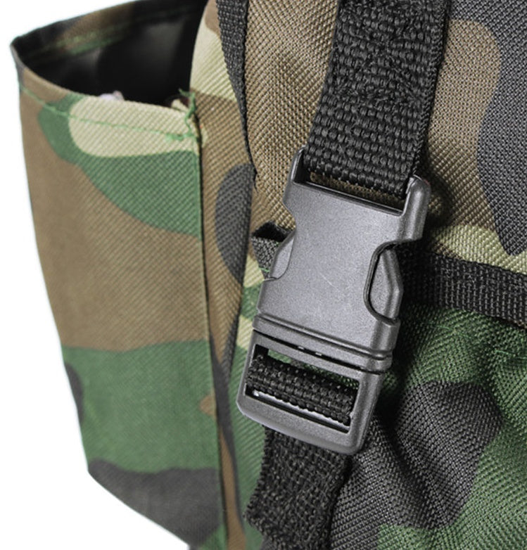 Sammenleggbar ryggsekk og fiskekrakk