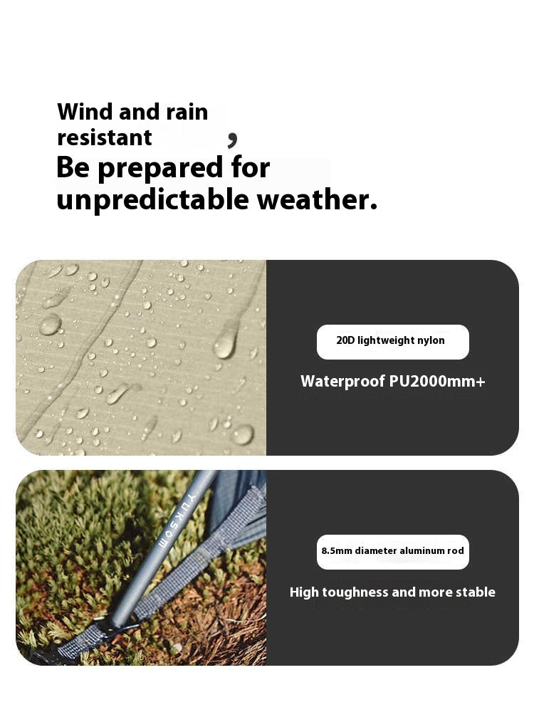 Ultralett profesjonelt turtelt for eventyrere og fjellvandrere, veier kun 1,4 kg