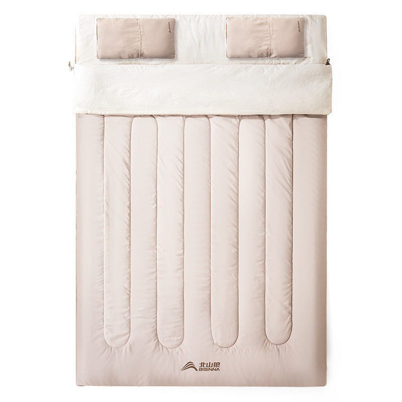 Dobbel sovepose, fortykket med god kuldebeskyttelse