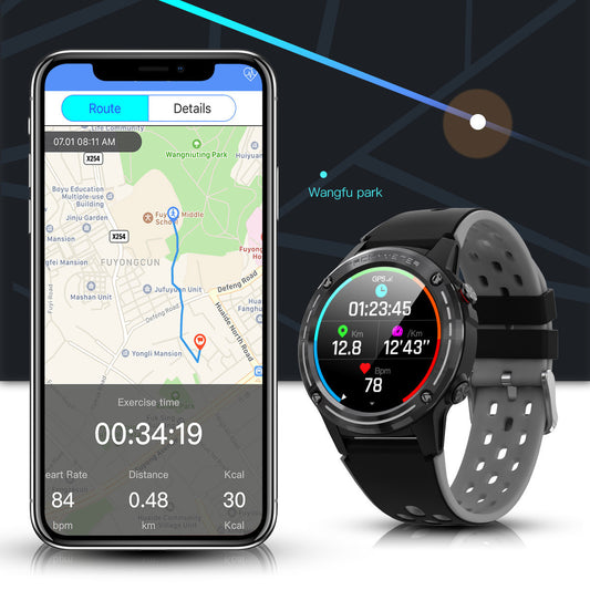 GPS-smartklokke med bluetooth i herlig design.