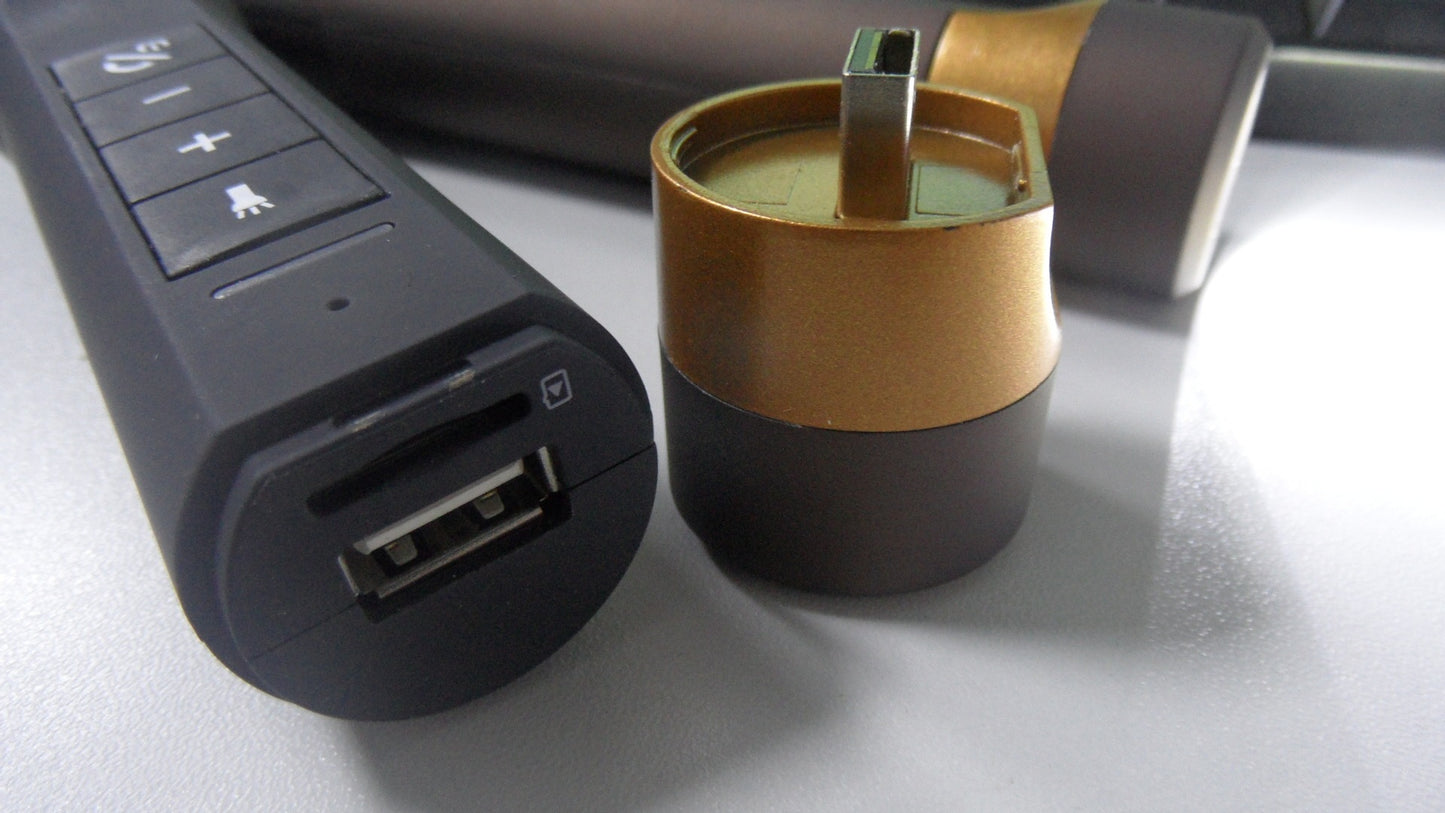 Bluetooth sykkelhøyttaler med lommelykt