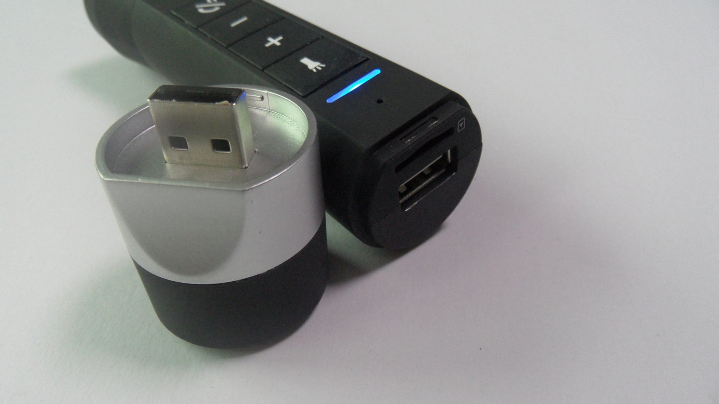 Bluetooth sykkelhøyttaler med lommelykt