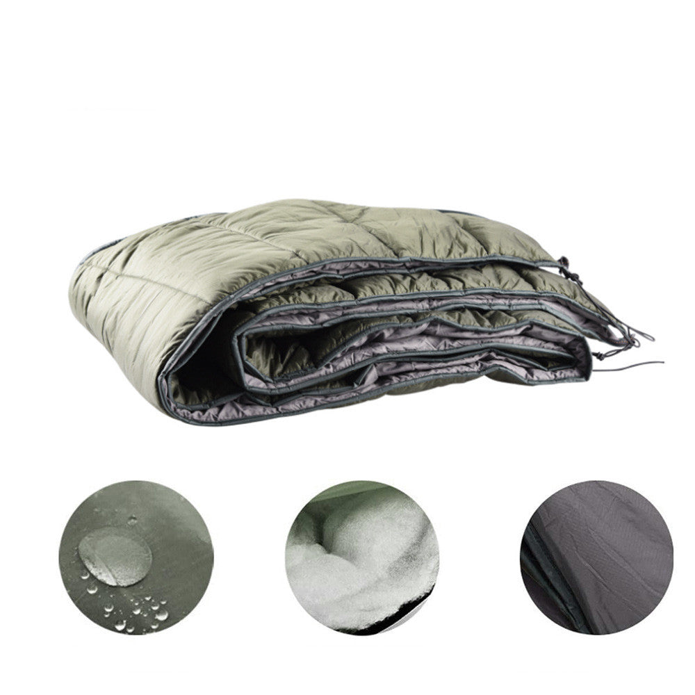 Tykkere hengekøye med isolert pose for utendørs camping og kalde netter