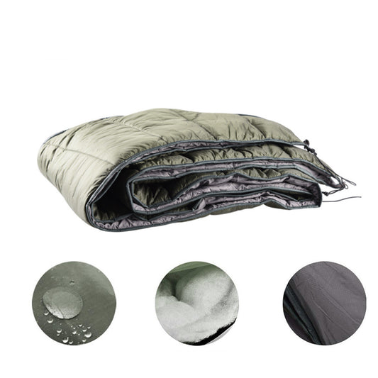 Tykkere hengekøye med isolert pose for utendørs camping og kalde netter