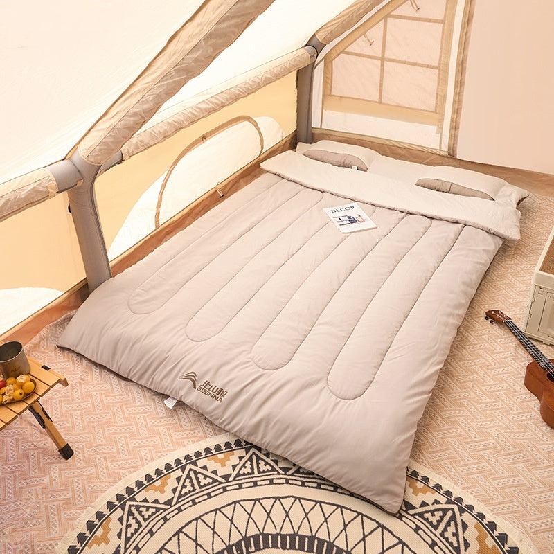 Dobbel sovepose, fortykket med god kuldebeskyttelse