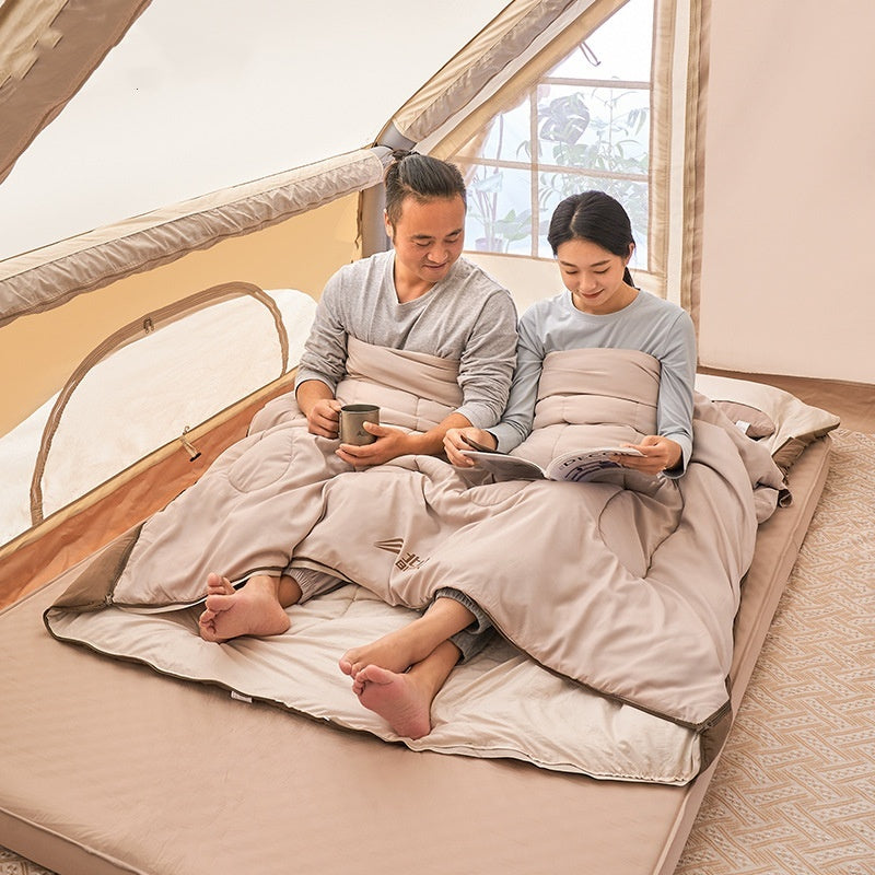 Dobbel sovepose, fortykket med god kuldebeskyttelse