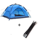 Automatisk lettoppsatt campingtelt med regncover