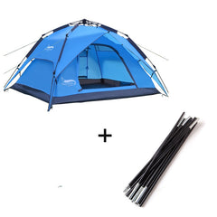 Automatisk lettoppsatt campingtelt med regncover