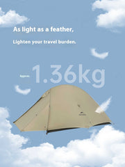 Ultralett profesjonelt turtelt for eventyrere og fjellvandrere, veier kun 1,4 kg
