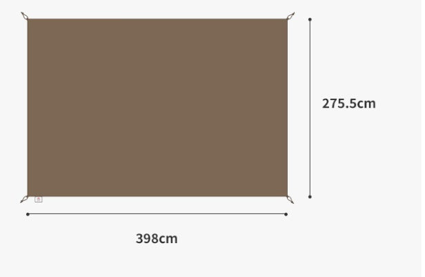 Stort telt med to rom som bygger skikkelig leirfølelse