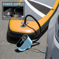 Elektrisk 12 volt luftpumpe til oppblåsbart SUP, surfebrett, kano eller kajakk