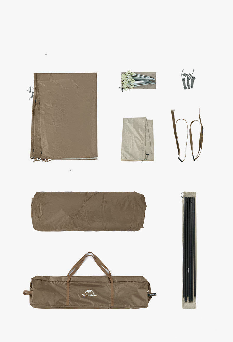 Stort telt med to rom som bygger skikkelig leirfølelse