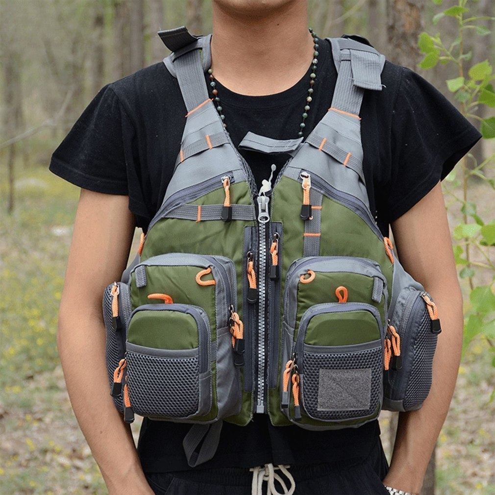 Redningsvest for fiske i sjø, elv og hav