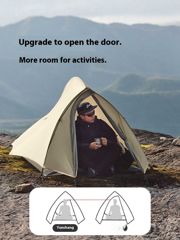 Ultralett profesjonelt turtelt for eventyrere og fjellvandrere, veier kun 1,4 kg