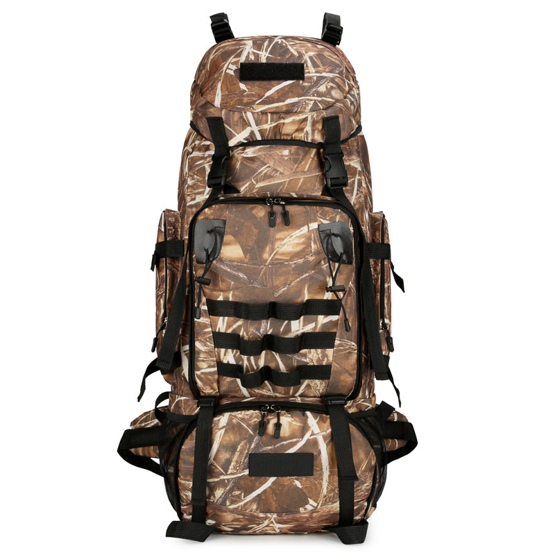 90L stor kapasitet utendørs ryggsekk, vanntett og slitesterk